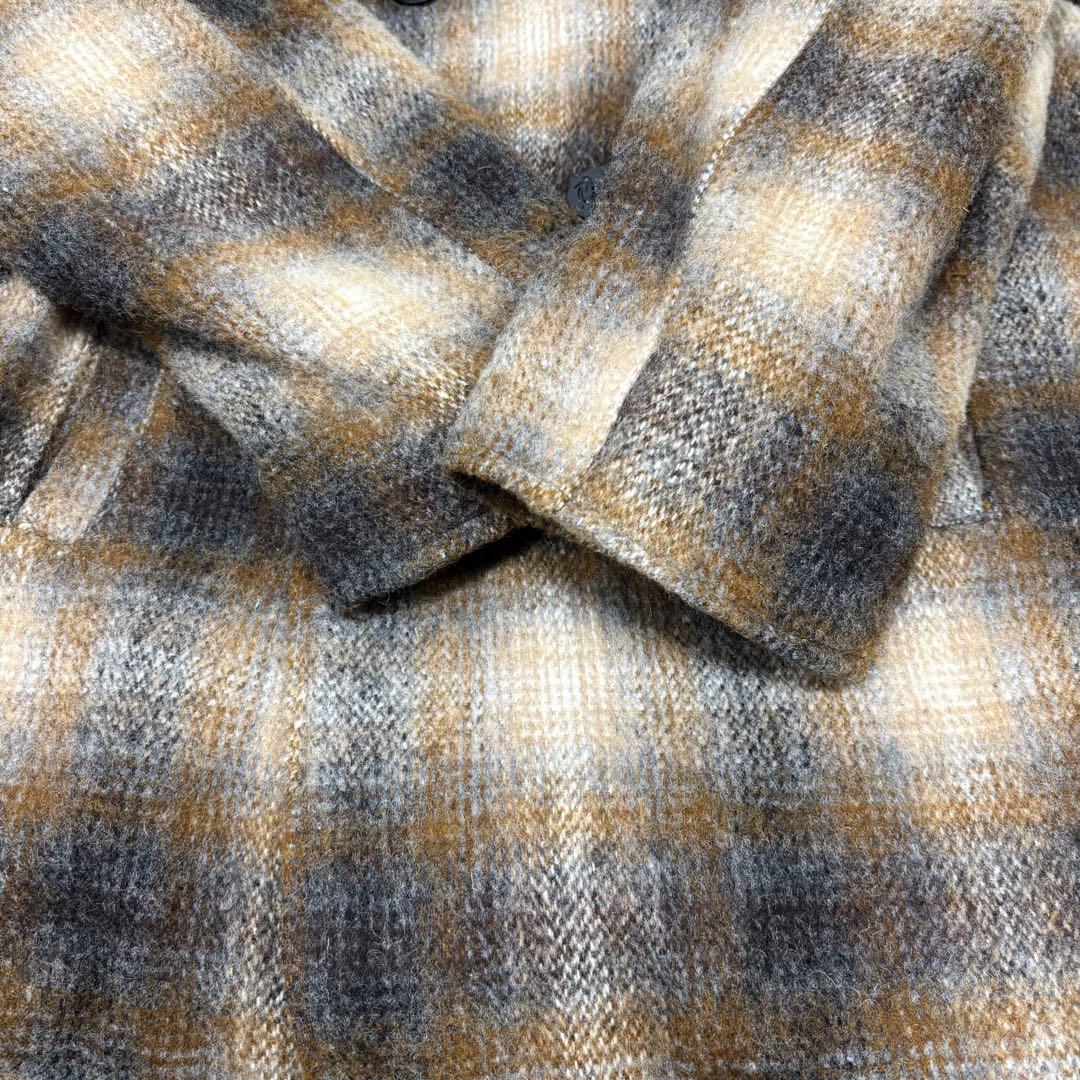 USA製 スピワック ゴールデンフリース オンブレーチェック Pコート 40