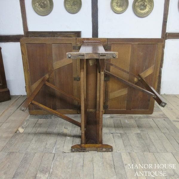 イギリス アンティーク 家具 ゲートレッグテーブル ダイニング 英国 6566d