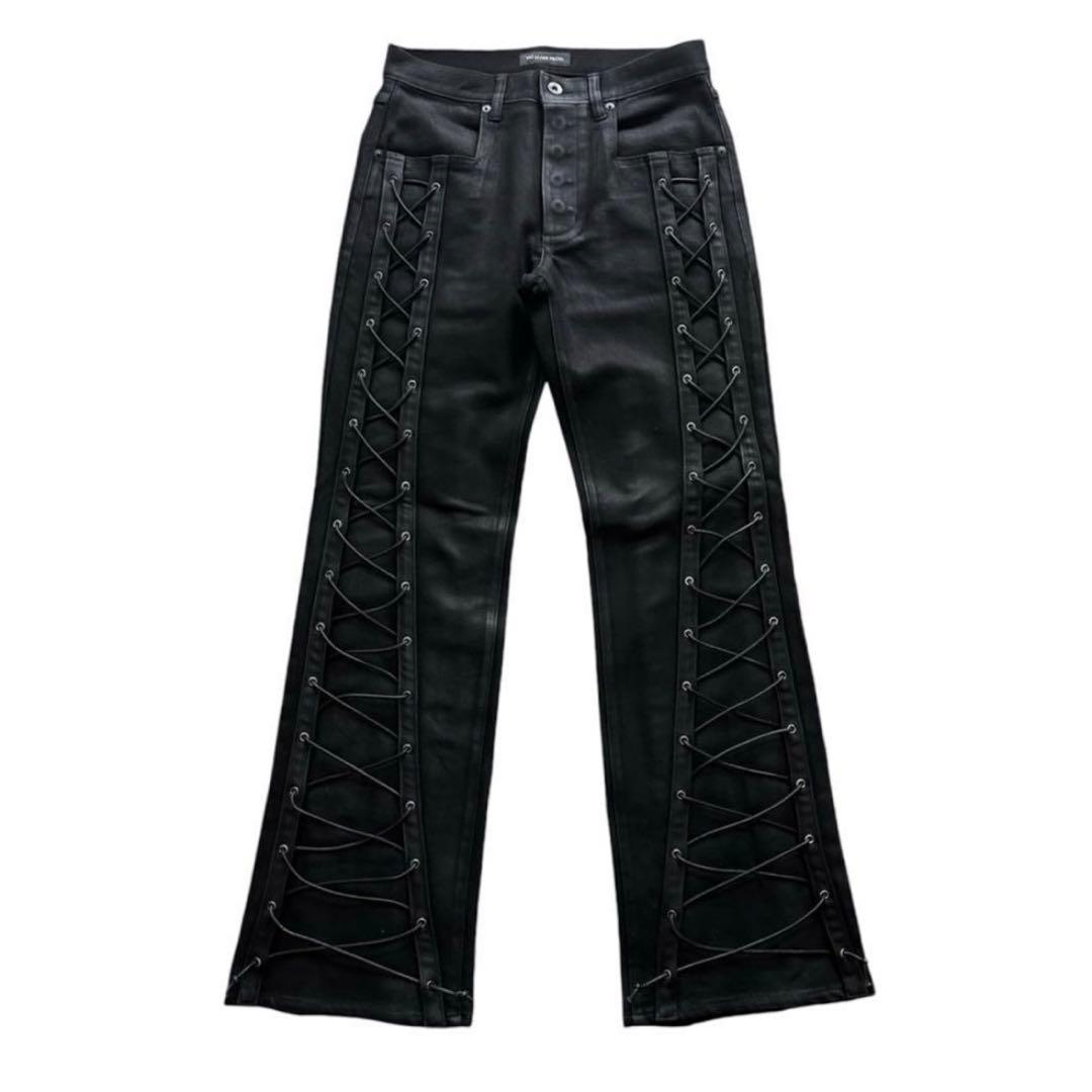 パンツ no mass prod 007GLM WAXED DENIM JEANS