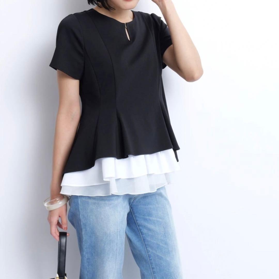 JUSGLITTY レイヤードカットチュニック