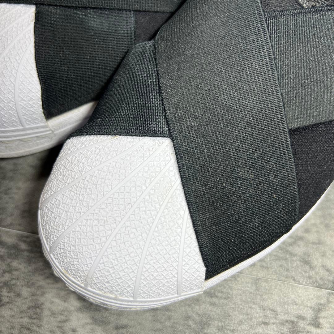 【アディダス】（22.5）スーパースター スリッポン ブラック FW7051