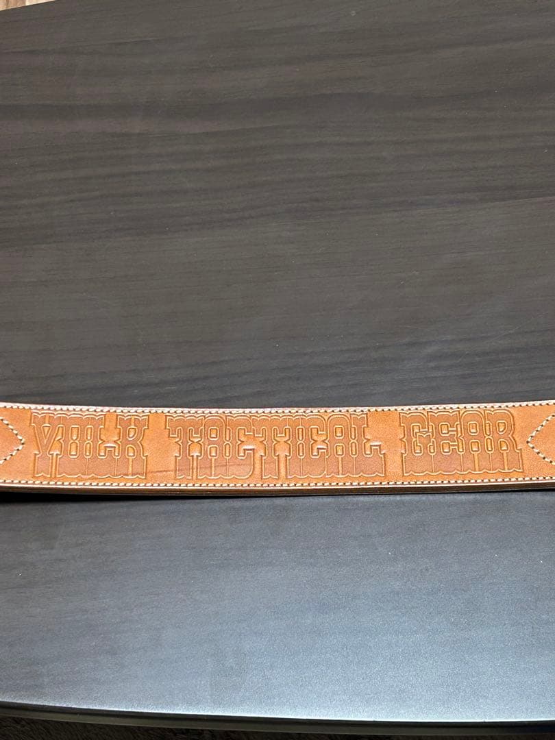 〈美品〉VOLK V-9 LEATHER BELT ブラウン