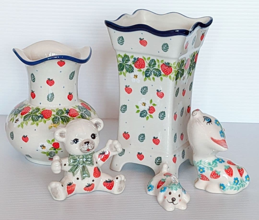ポーリッシュポタリー いちごセット♡.*・゜