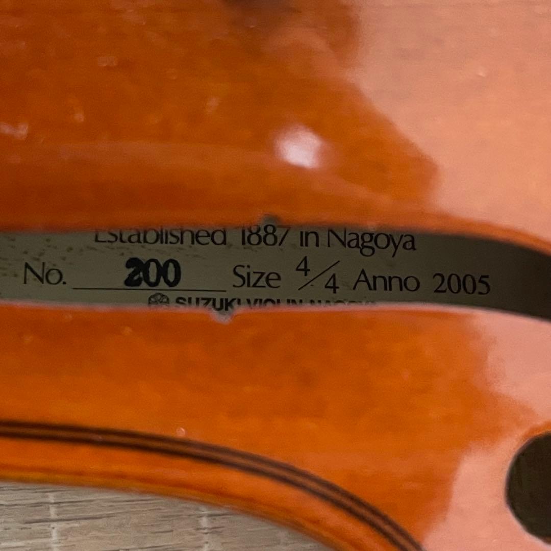 ★美品★ SUZUKI スズキ　No.200 4/4 2005年製 ヴァイオリン