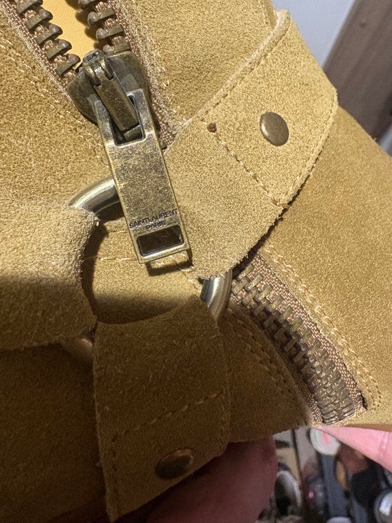 コ*ク様 スウェードサイドゴアブーツ　SAINT LAURENT