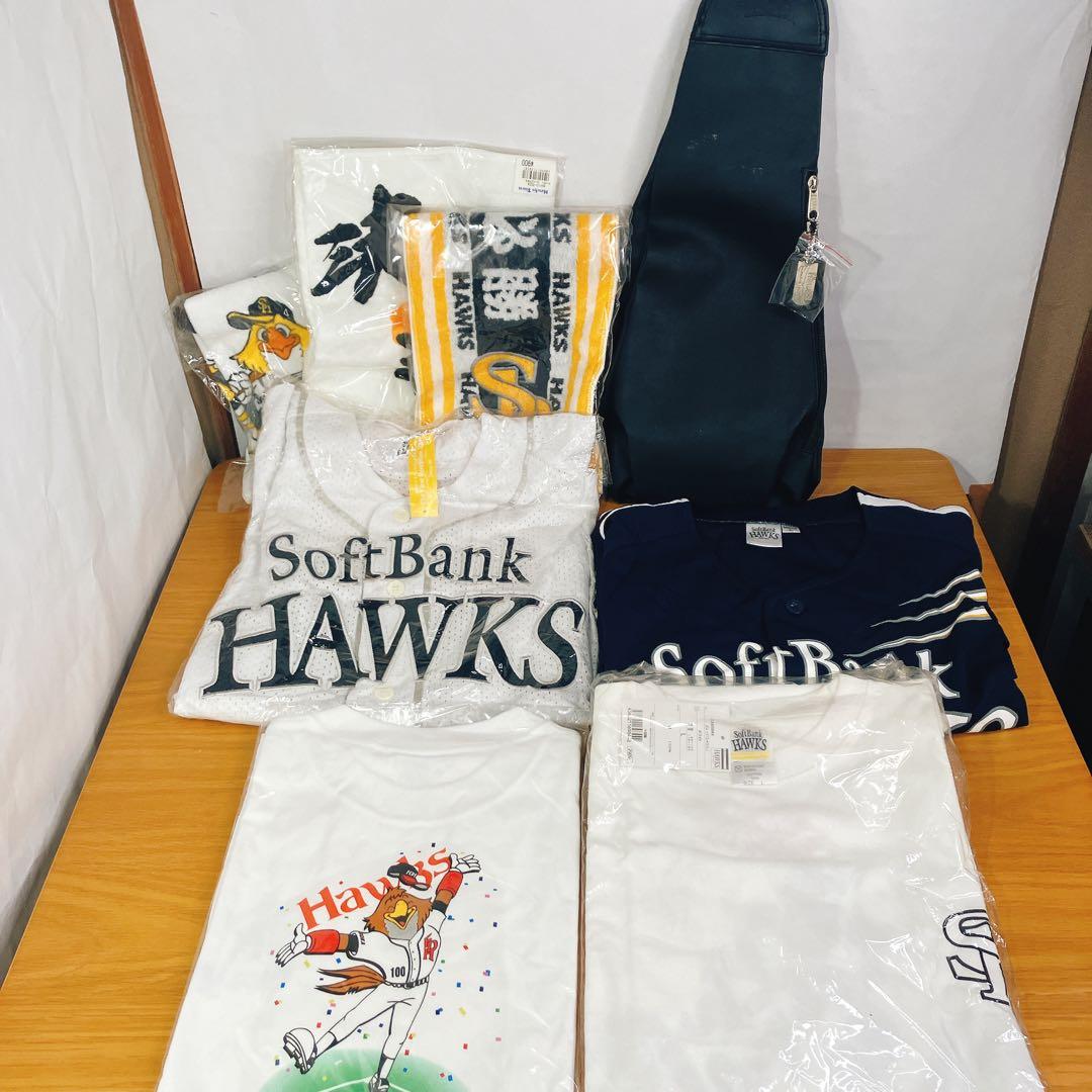 福岡ダイエー ソフトバンクホークス グッズまとめ ユニフォームL タオル バッグ