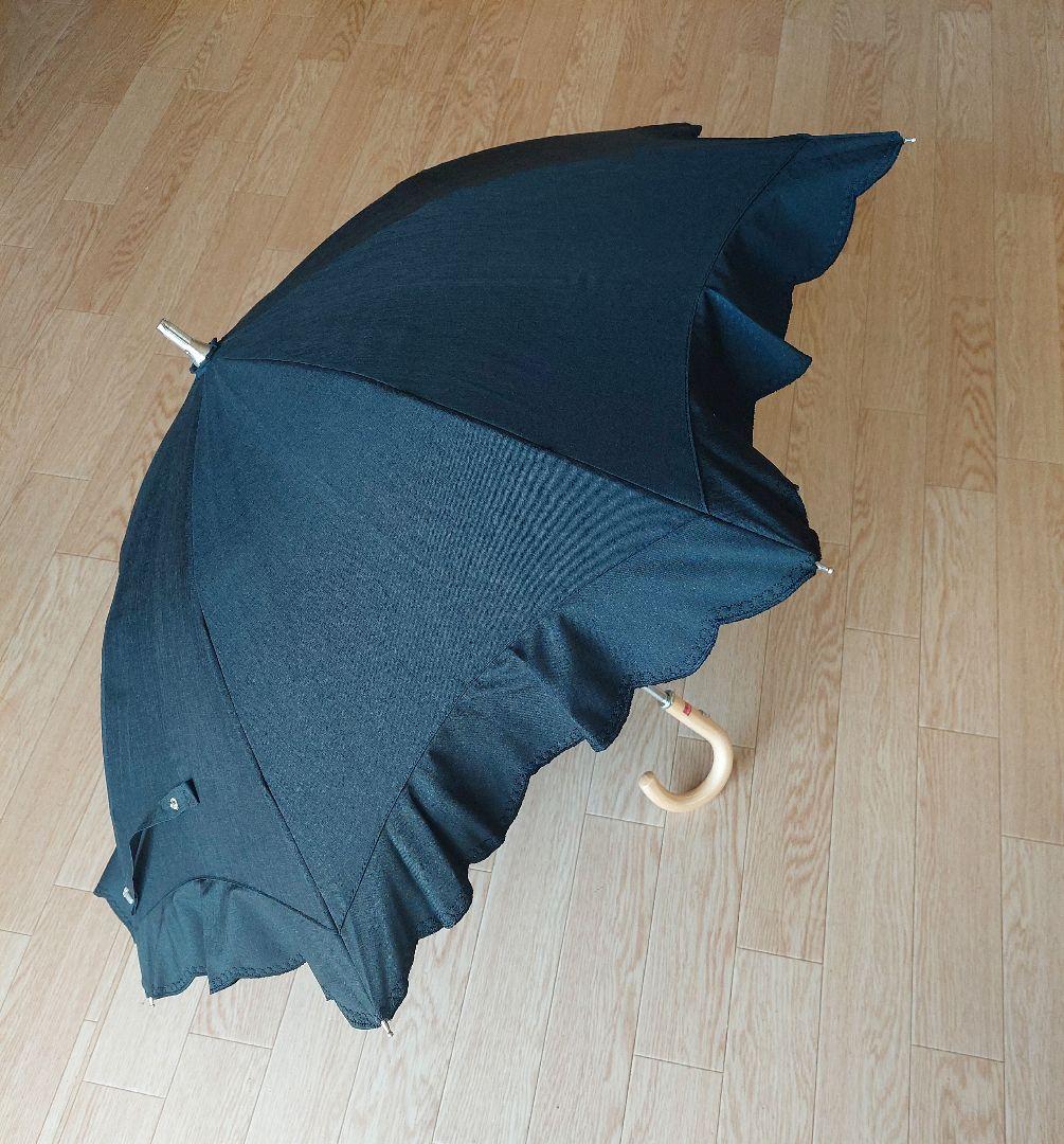 ほぼ新品 ランバン コレクション フリル 日傘 1級遮光 晴雨兼用