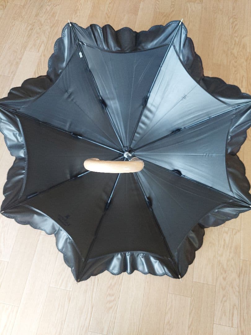 ほぼ新品 ランバン コレクション フリル 日傘 1級遮光 晴雨兼用