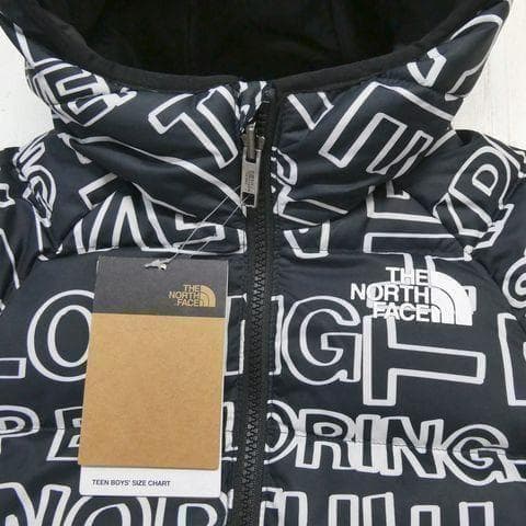ザ ノースフェイス リバーシブル ノース ダウンジャケット 150cm 黒白