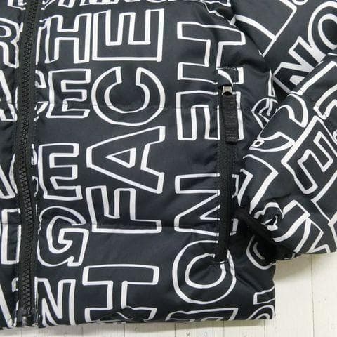 ザ ノースフェイス リバーシブル ノース ダウンジャケット 150cm 黒白