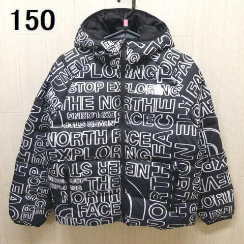 ザ ノースフェイス リバーシブル ノース ダウンジャケット 150cm 黒白