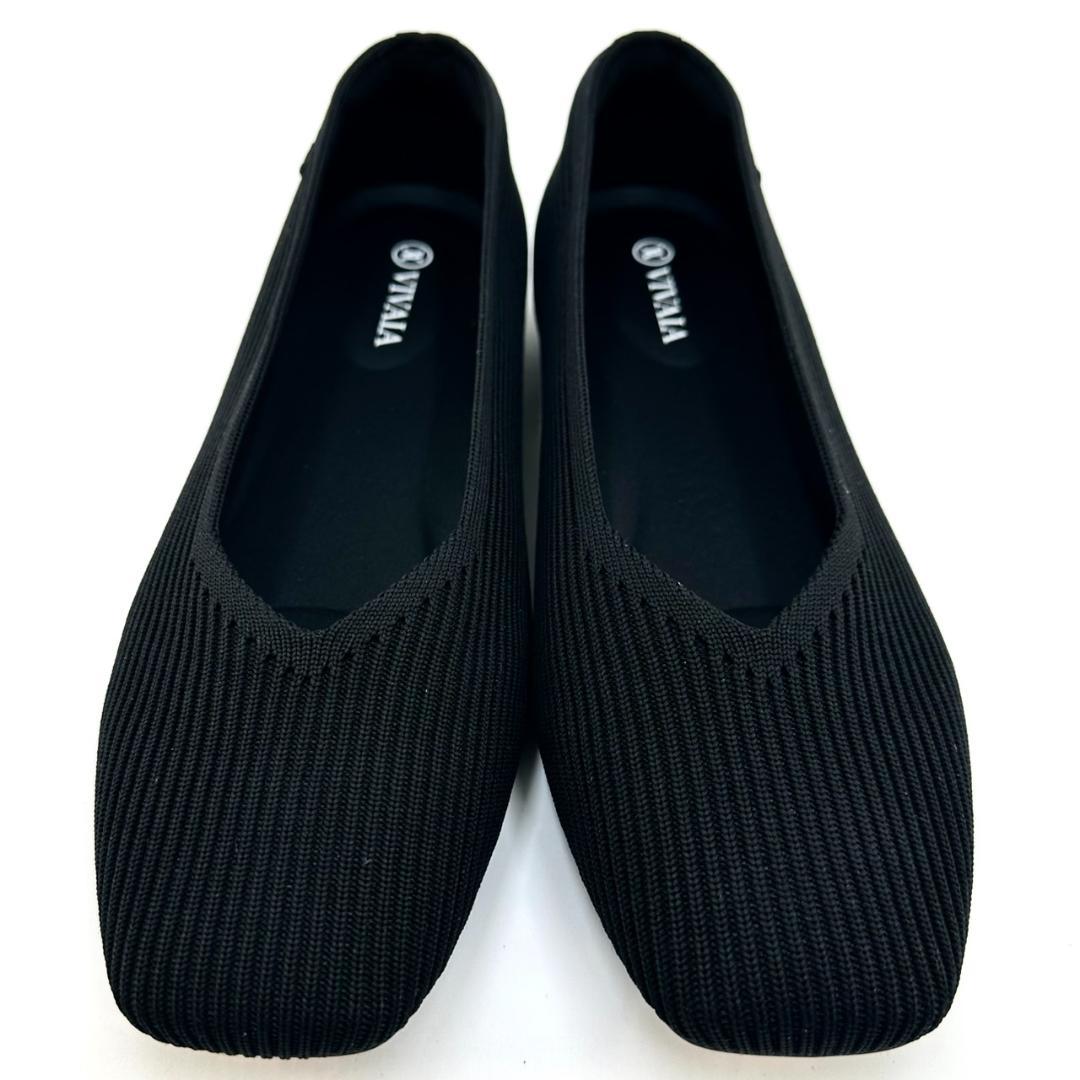 VIVAIA ビバイア フラットシューズ パンプス バレエシューズ スクエアトゥ