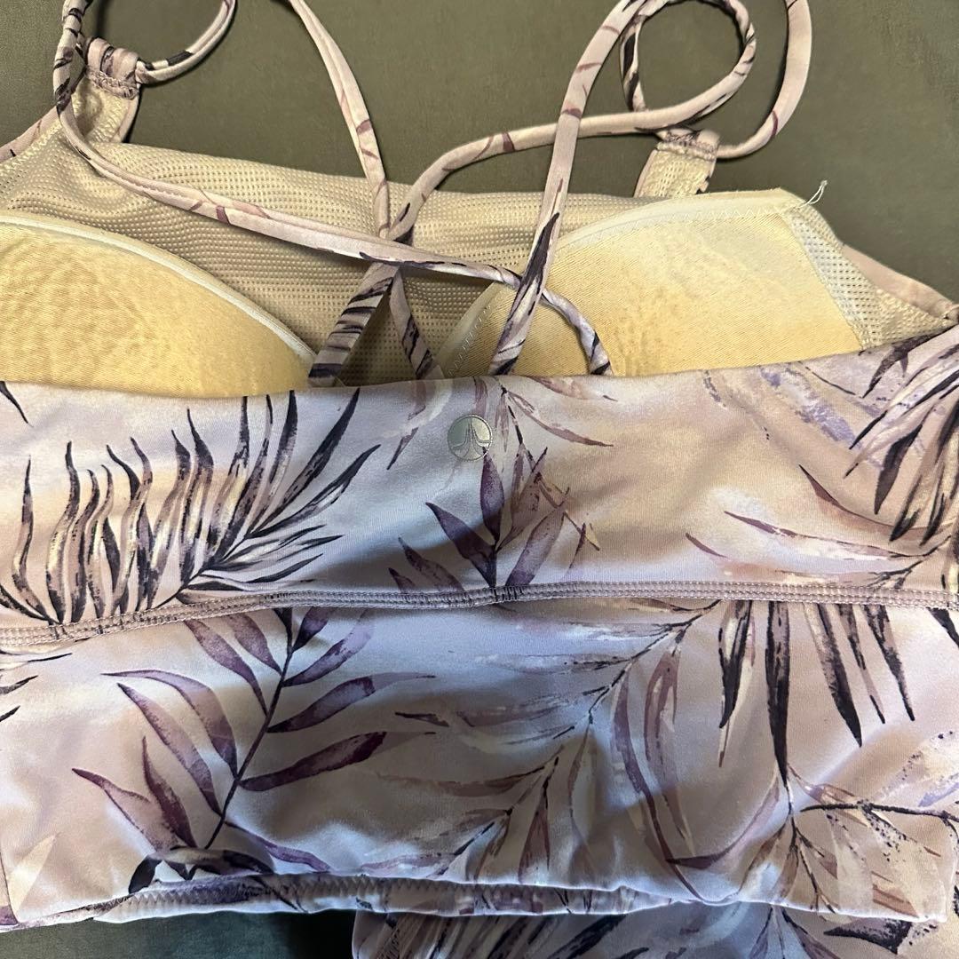 SUKALA ヨガウェア ラベンダー 葉柄 セットアップ S