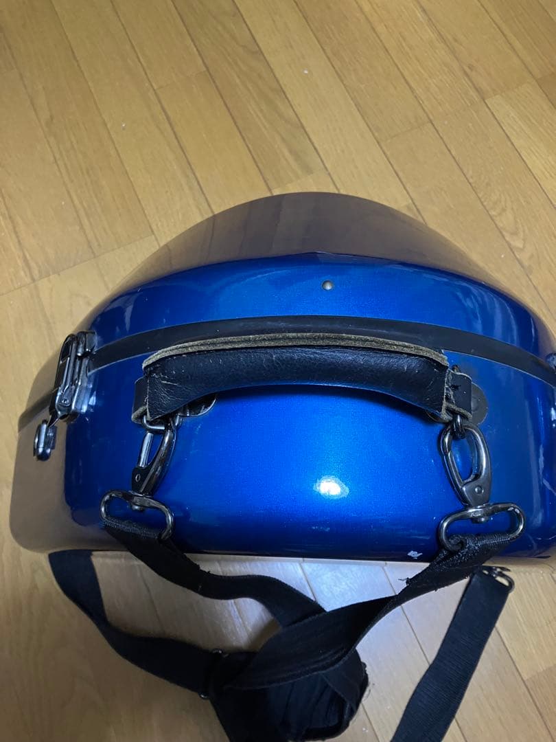 C.C.シャイニー ケース フレンチホルン ケース　ハードシェル ブルー