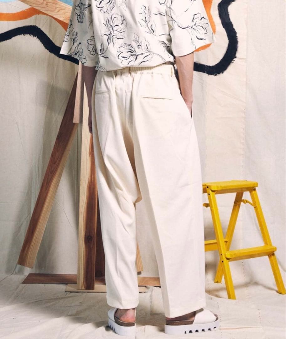 メゾンスペシャル ツイミーツイル 2タック サルエルパンツ