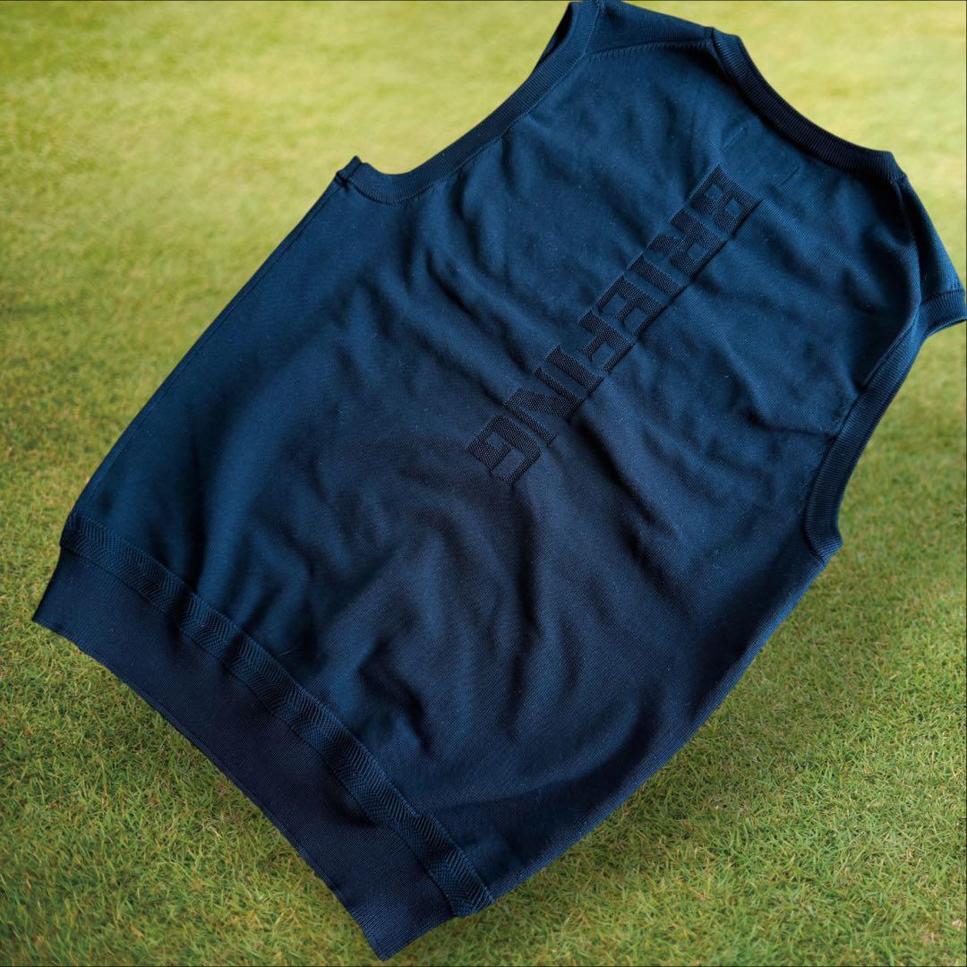 美品　ブリーフィングゴルフ　ニット　ベスト　セーター　黒　ブラック　S〜M相当