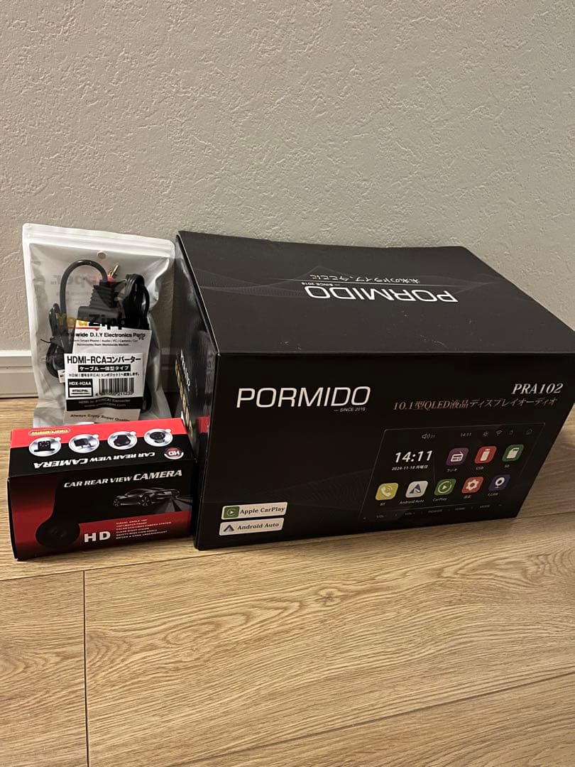 【ヌピオーネ 】PORMIDO PRA102 バックカメラ、HDMI-RC