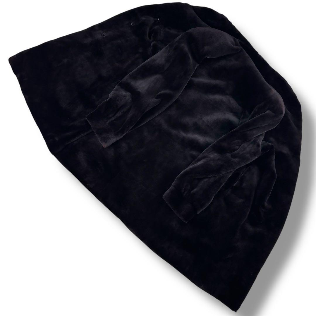 【Leo】極美品 サガミンク ロイヤル ブラックミンクコート シェアード