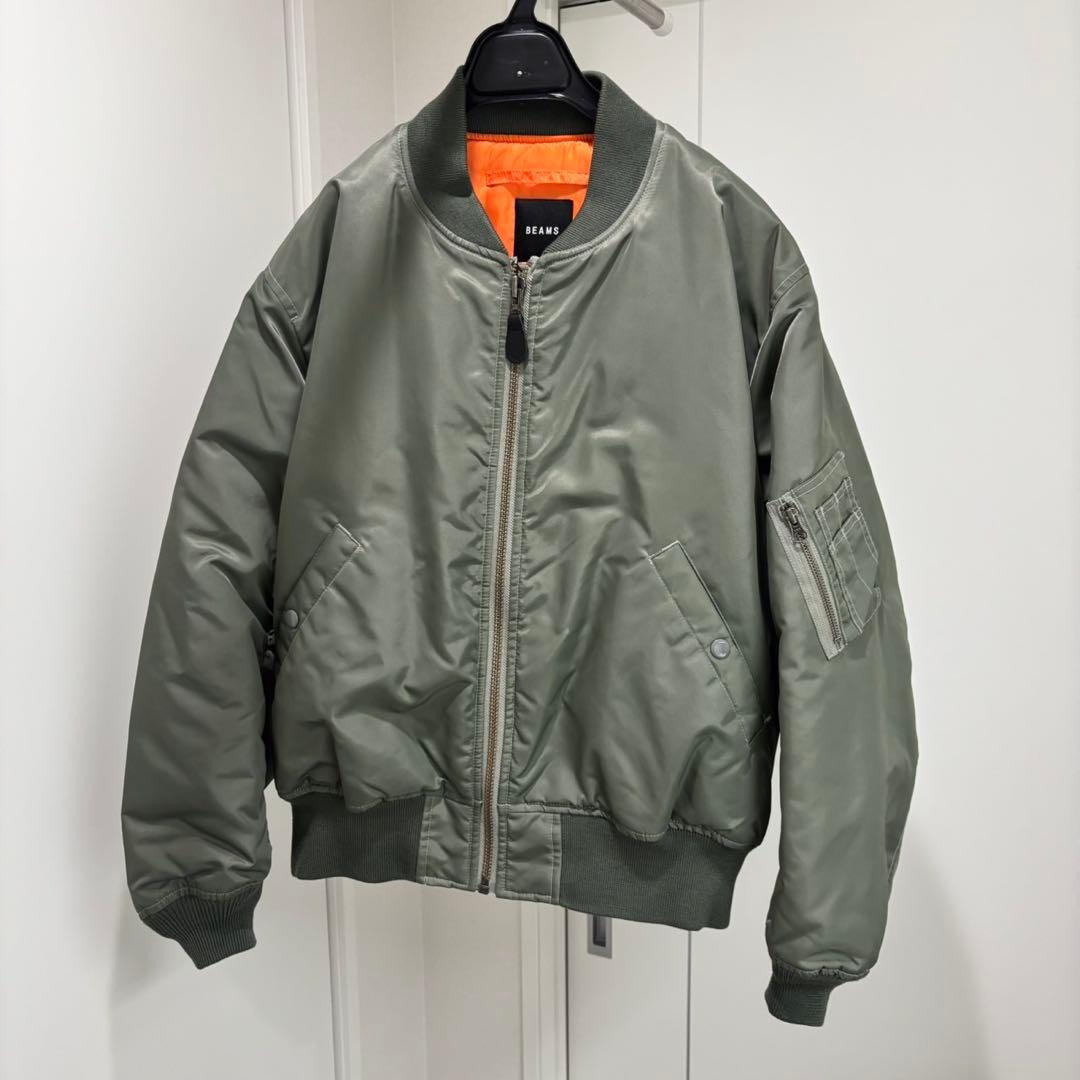 美品✨ BEAMS THERMOLITE MA-1 フライトジャケット カーキ