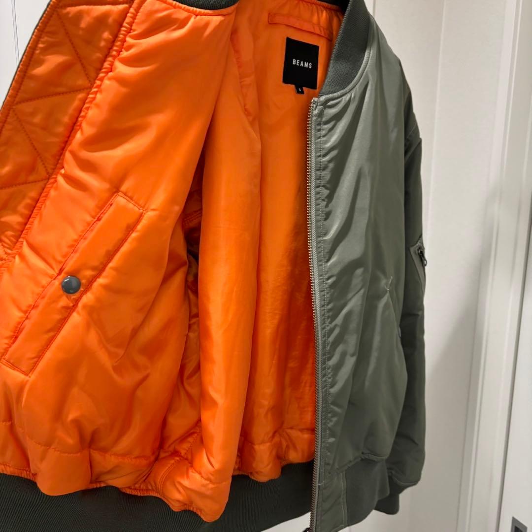 美品✨ BEAMS THERMOLITE MA-1 フライトジャケット カーキ