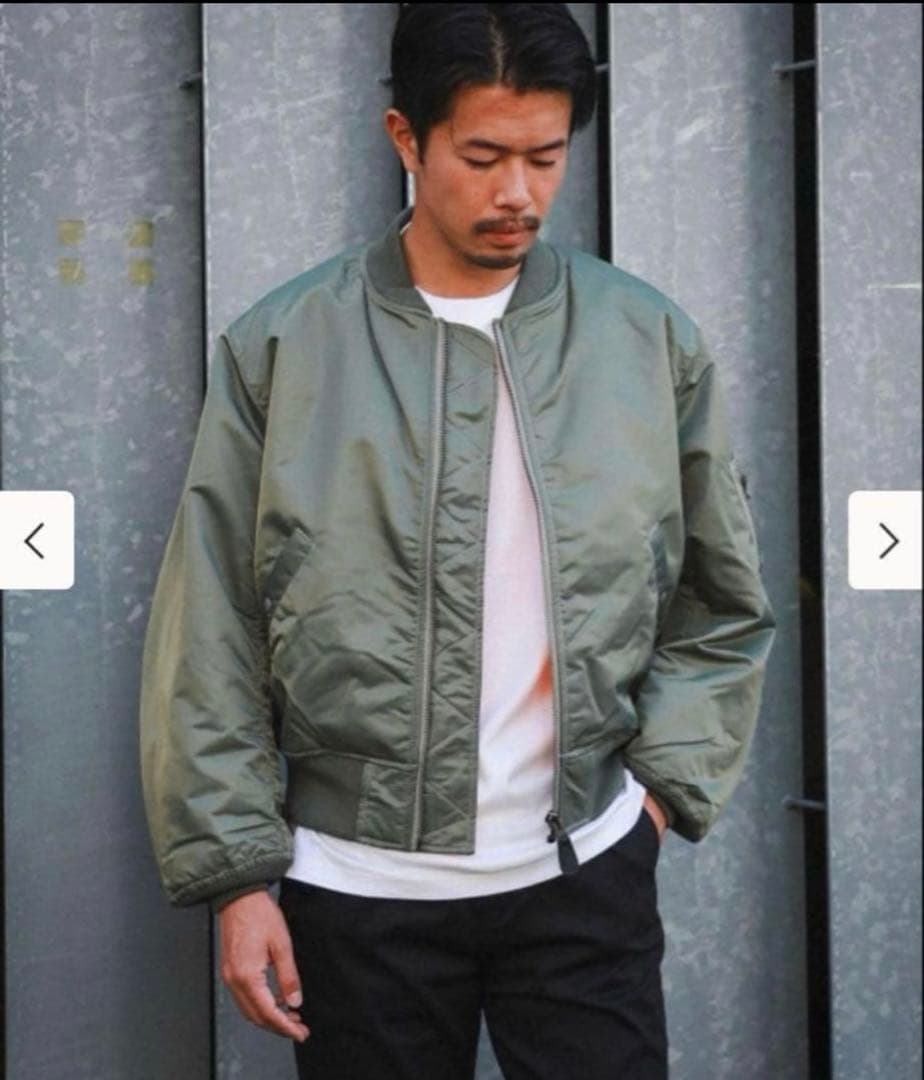 美品✨ BEAMS THERMOLITE MA-1 フライトジャケット カーキ