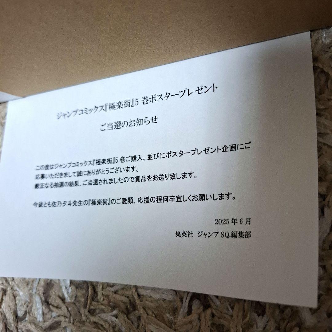 極楽街　5巻発売記念　B2ポスター