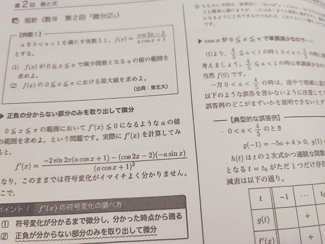 鉄緑会の小嶋先生による高3SA入試数学数学演習フルセット1040P↑駿台　河合塾