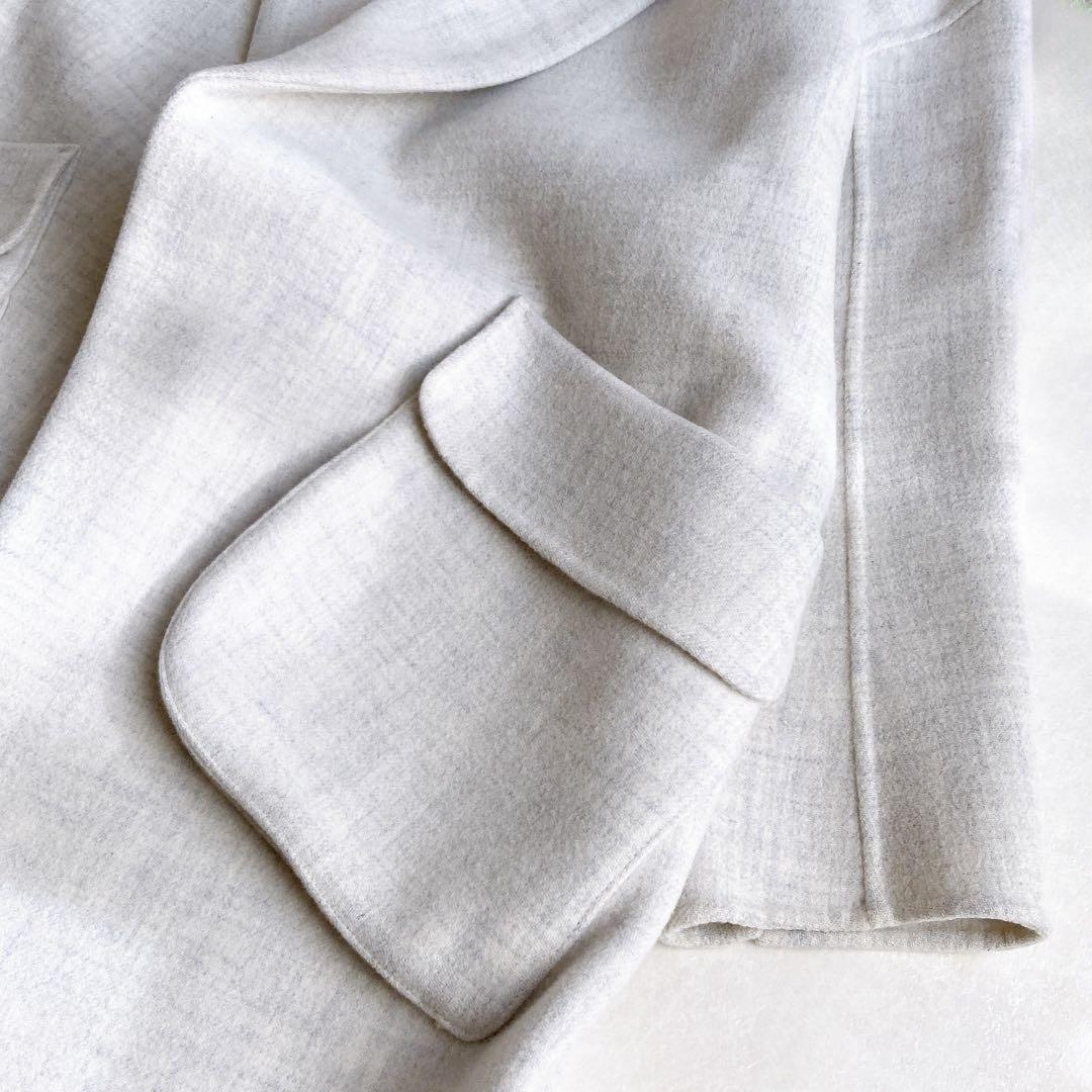 【美品】エンフォルド ダブルフェイス 立体ポケット オーバーサイズロングコート