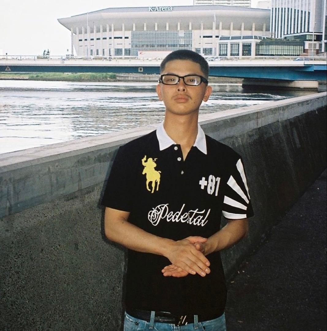 Pedestal japan polo tee 日本地図 flexwitme m