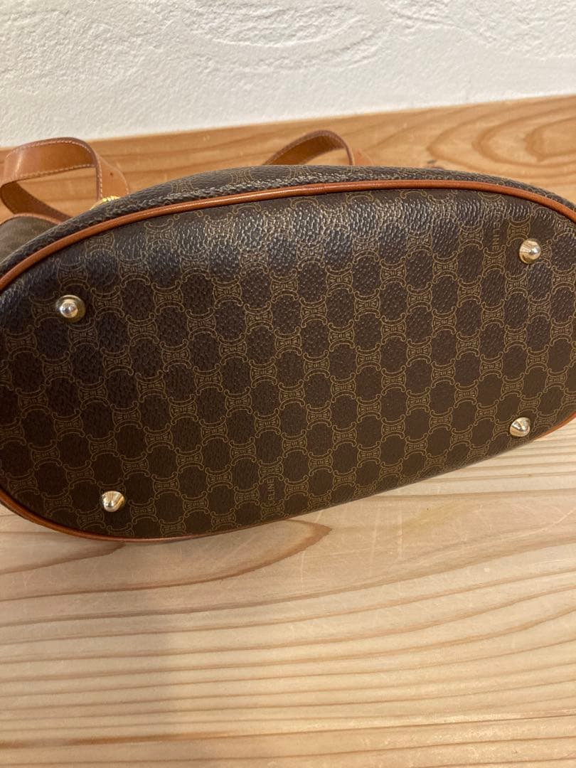 W*!様 CELINE セリーヌ マカダム トートバッグ レザー