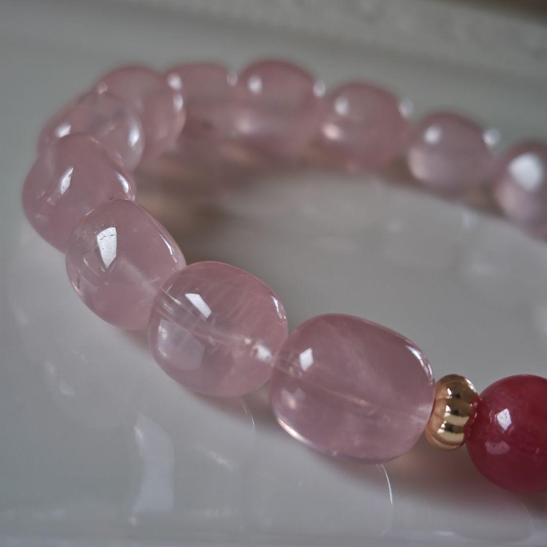 専用です♡新作♡うるプル艶ローズクオーツ、インペリアルロードナイト