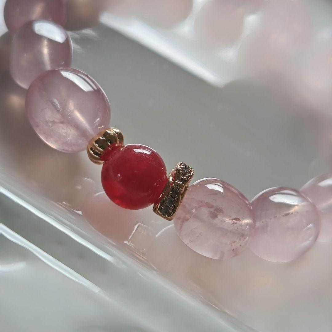 専用です♡新作♡うるプル艶ローズクオーツ、インペリアルロードナイト