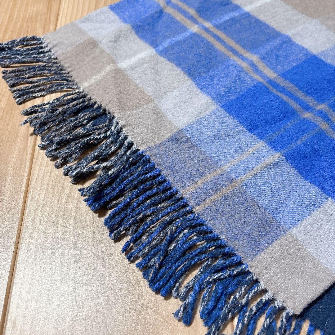 ヴィヴィアンウエストウッド ストール リバーシブル ネイビー チェック マフラー