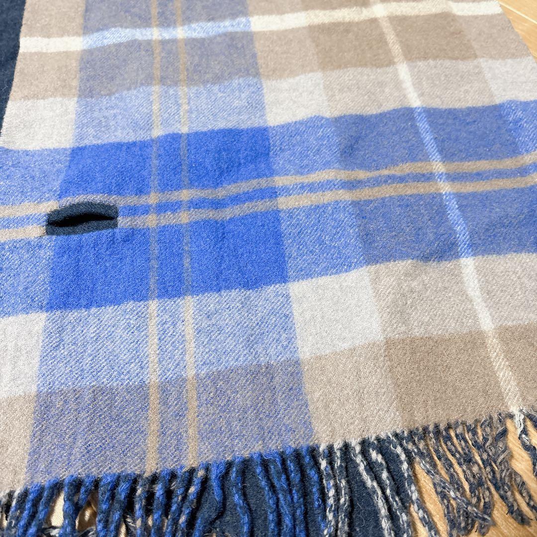 ヴィヴィアンウエストウッド ストール リバーシブル ネイビー チェック マフラー