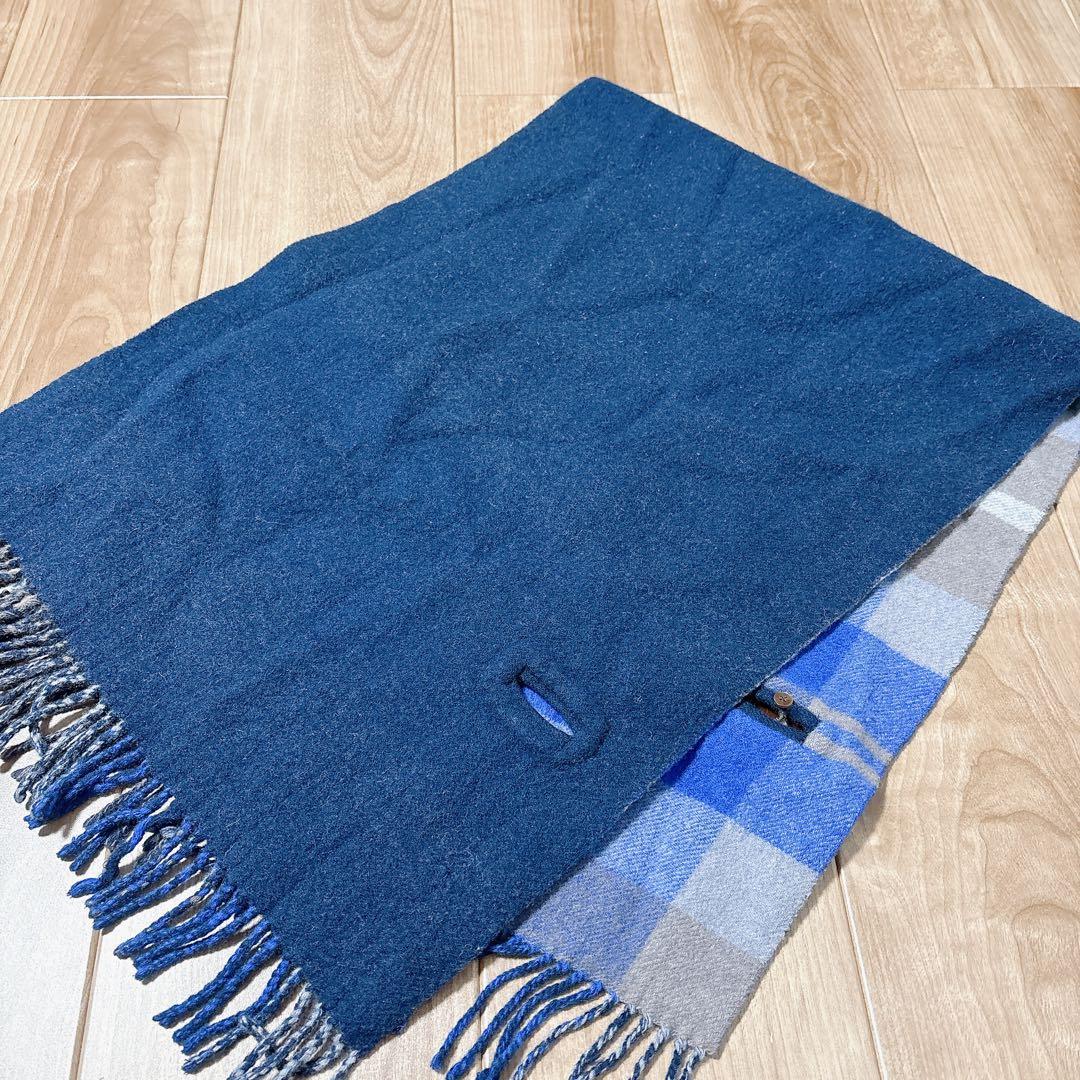 ヴィヴィアンウエストウッド ストール リバーシブル ネイビー チェック マフラー