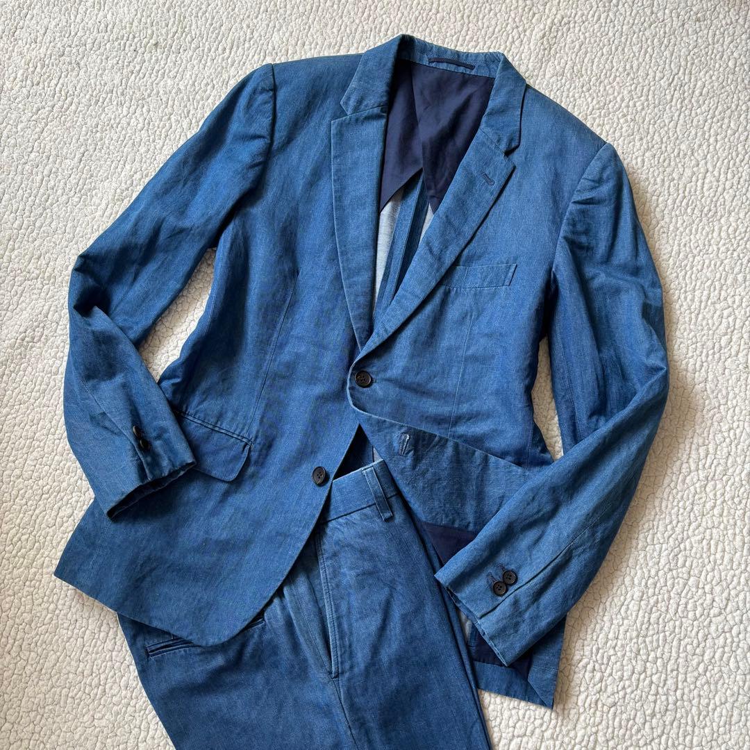 niuhans ニュアンス　セットアップ　スーツ シャンブレー　デニム