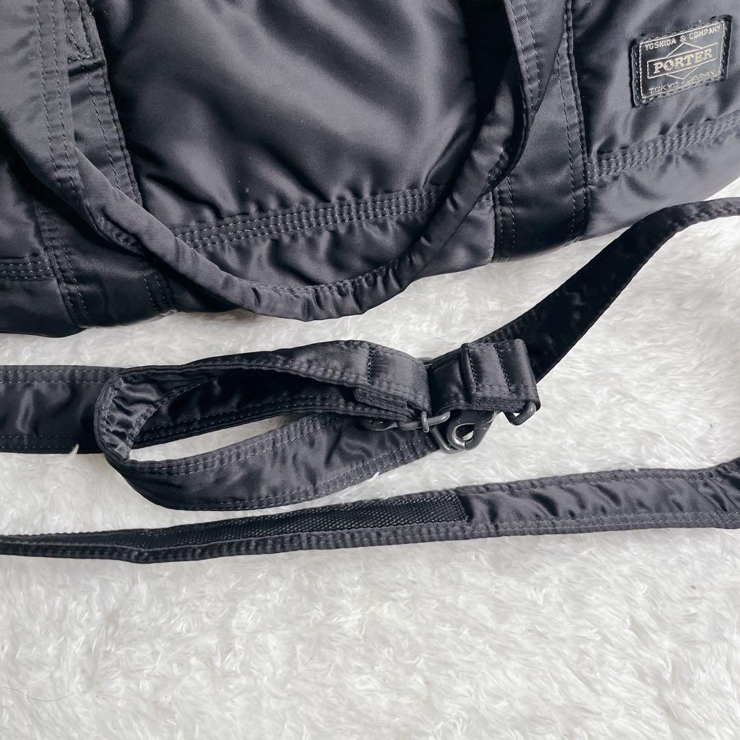 ポーター タンカー 2way ボストンバッグ ブラック 旅行 大容量 通勤 黒