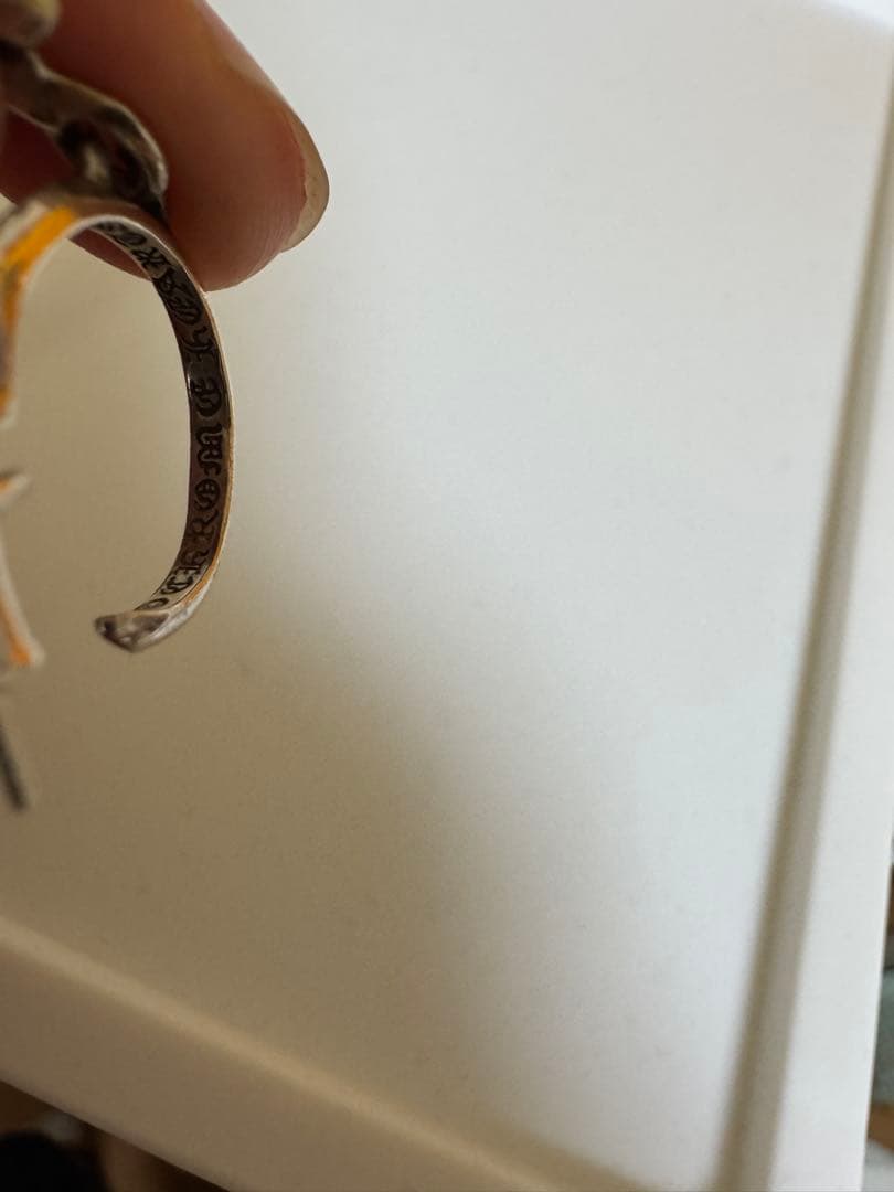 クロムハーツ タイニーCHクロス フープイヤリング(ピアス)