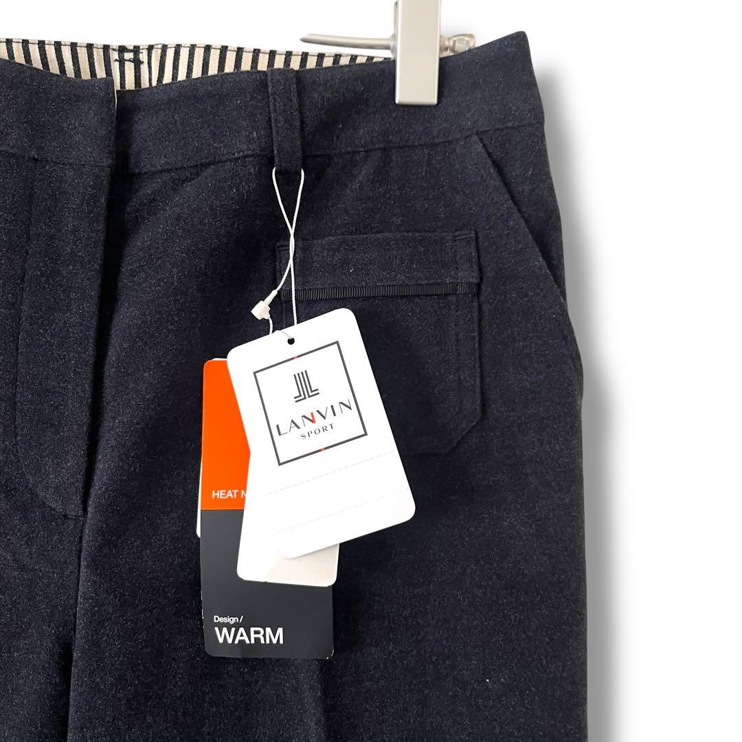 【新品未使用】ランバン スポール 【36】 ネイビー スラックス パンツ ゴルフ