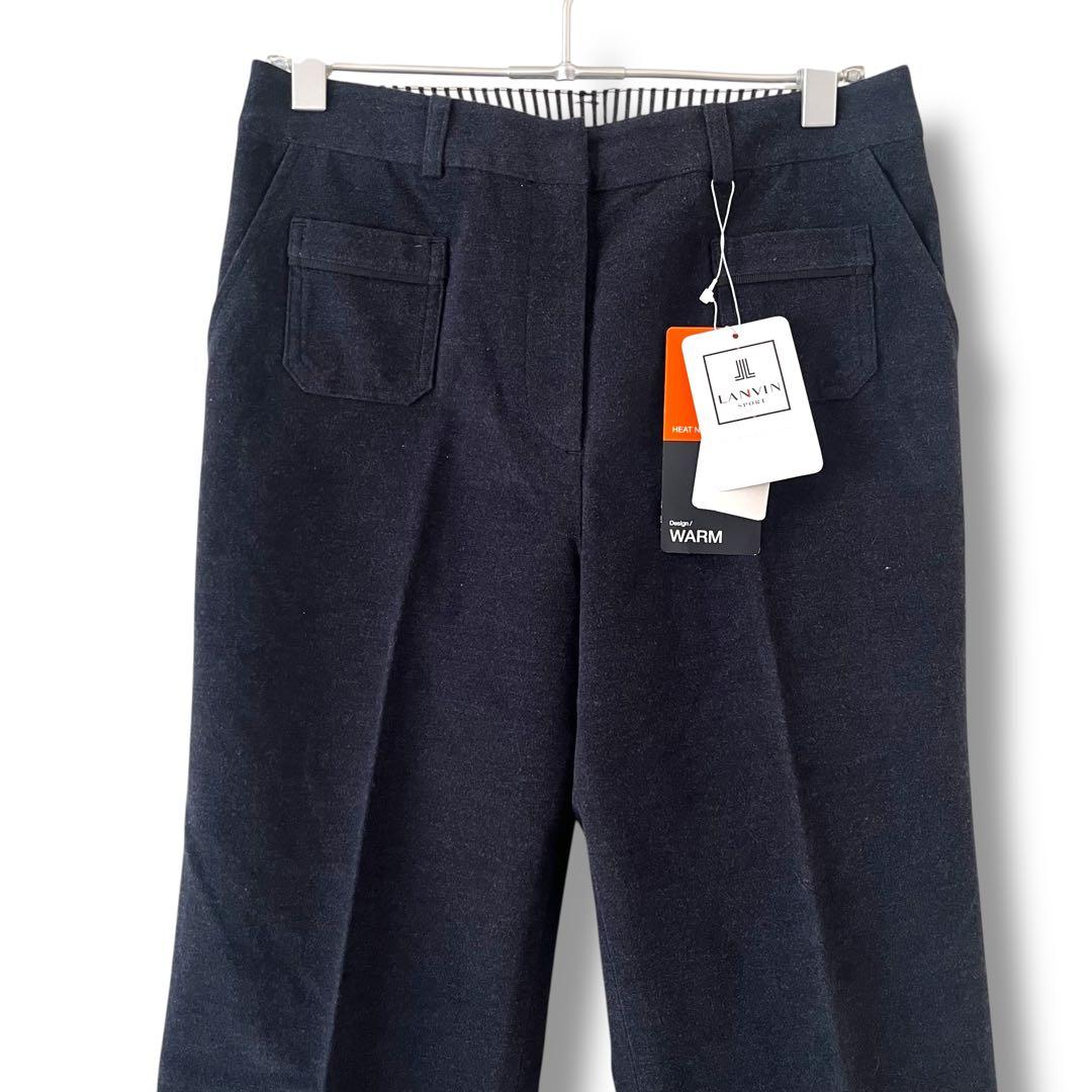 【新品未使用】ランバン スポール 【36】 ネイビー スラックス パンツ ゴルフ