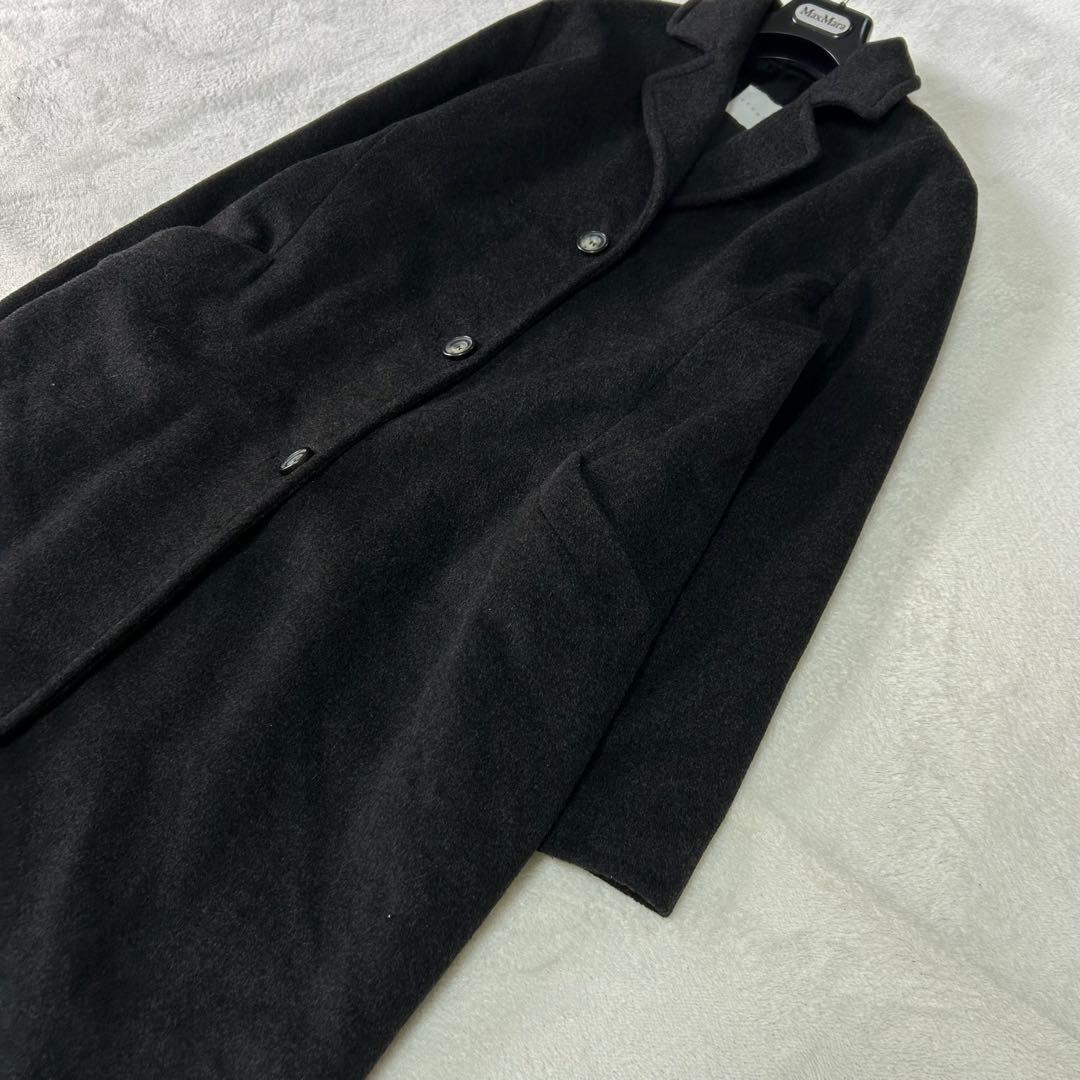 美品✨着丈120✨マックスマーラ　ペニーブラック　綺麗　マキシ丈　ロングコート