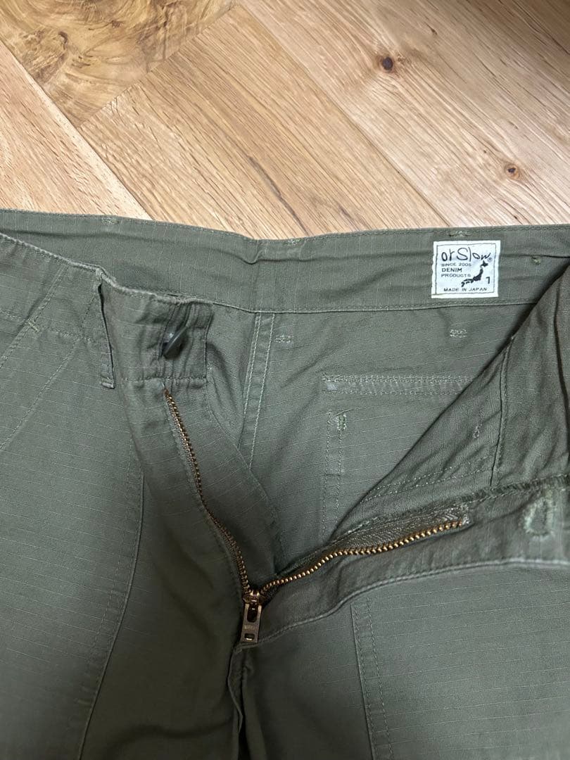 orslow オリーブ色 ベイカーパンツ