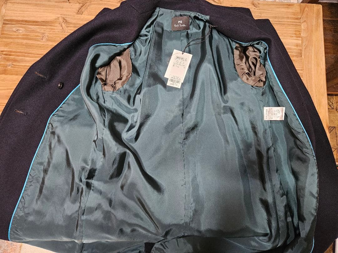 PS　Paul Smith　チェスターコート　黒　ブラック　38