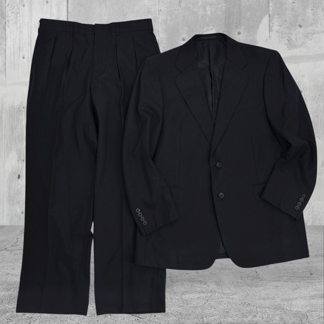 【美品】Burberry バーバリースーツ　セットアップ　ジャケット　黒　L