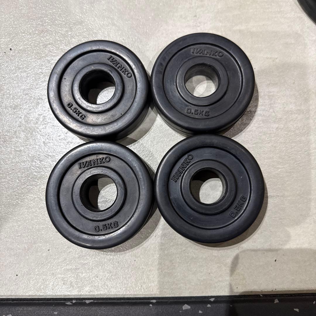 IVANKO イヴァンコ SRUBK ラバープレートダンベルセット Φ28mm