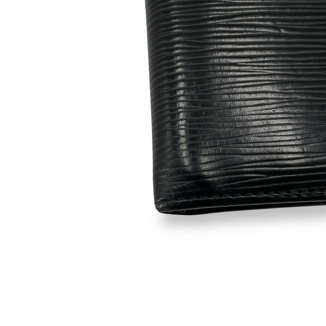 ルイヴィトン　二つ折り財布　お札入れ　ポルトビエ6 カルトクレディ　エピ　ロゴ