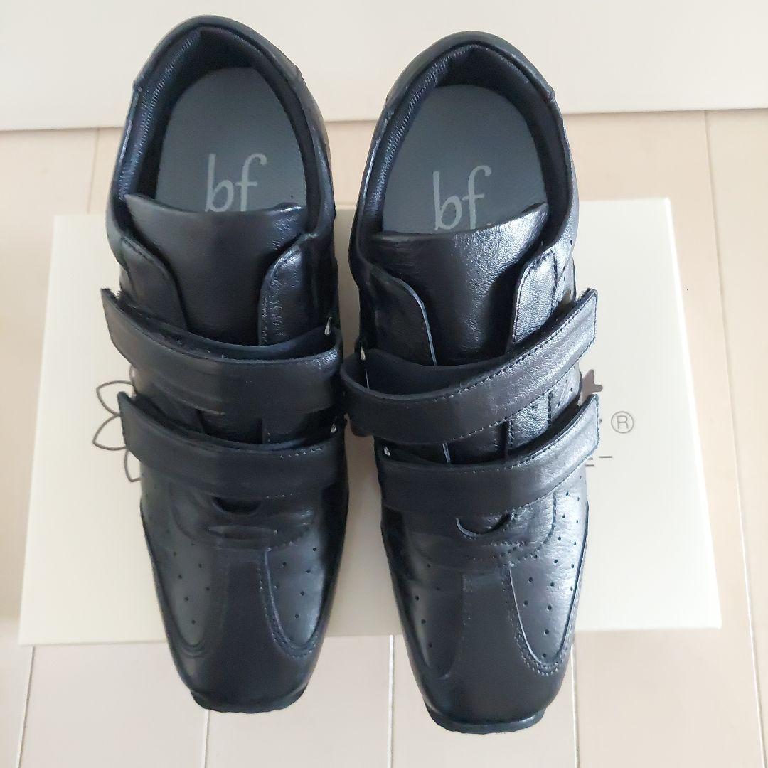 【新品】ビューフォート スクエアトゥ軽量ウェッジダブルベルトスニーカー