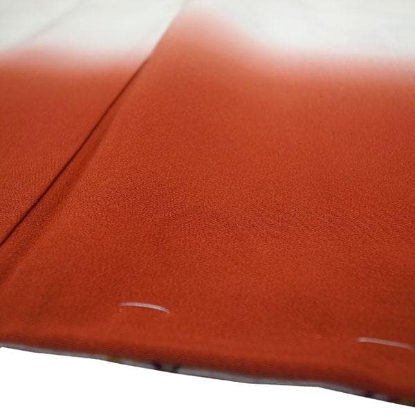 小紋 着物 袷 一方付け 型染 鹿 美品 裄64.5 Ｍ 新古品 sn1904