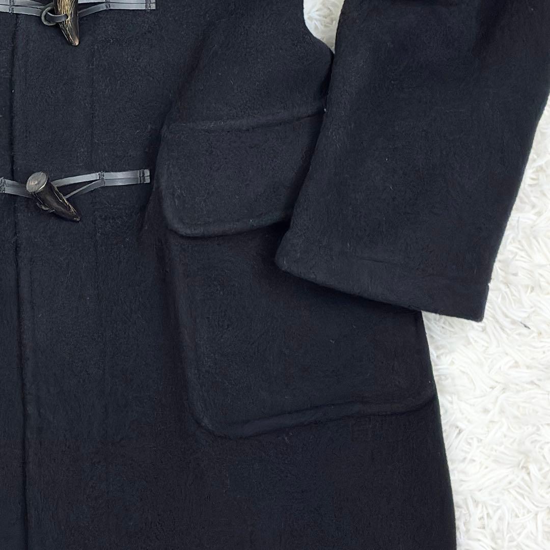 美品　ロンドントラディション　ビームス　ダッフルコート　グレンチェック　L　黒