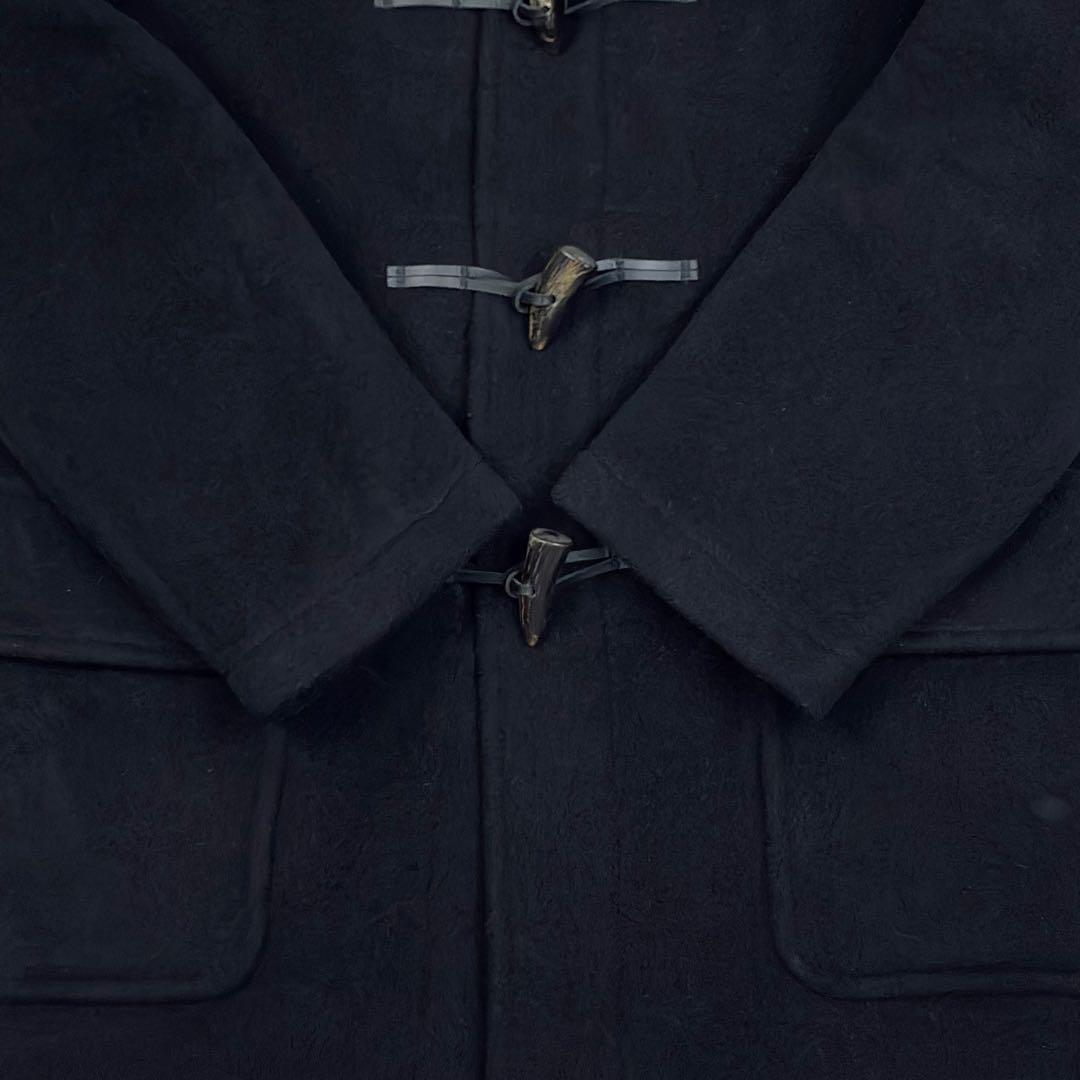 美品　ロンドントラディション　ビームス　ダッフルコート　グレンチェック　L　黒